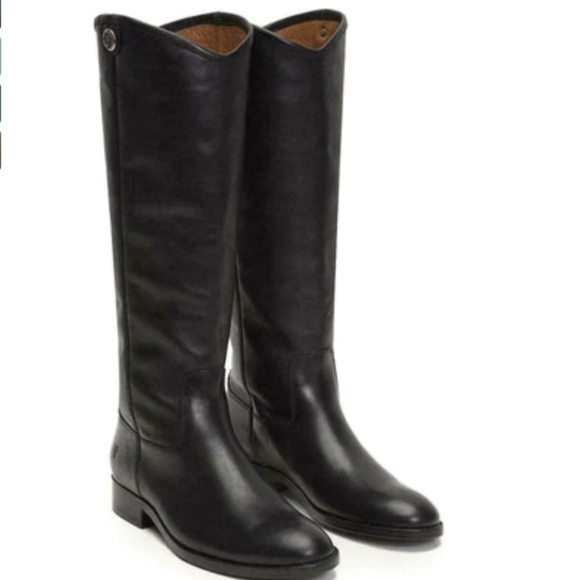 SoldFRYE Melissa 3 Button 2 Riding knee length Tall boots shoes combat sz 6 - Picture 1 of 12